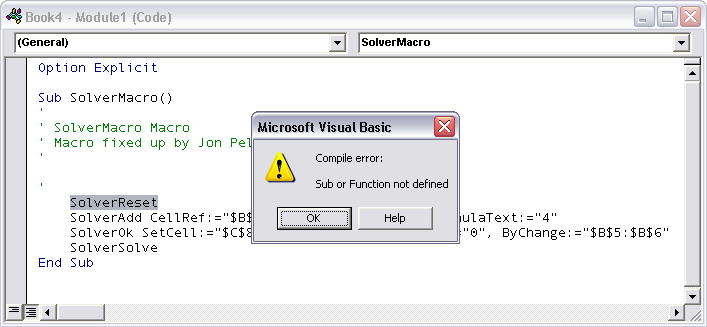 how to use excel solver function for graphing a model