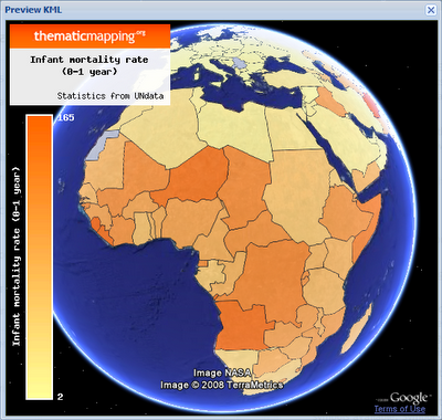 Chloropleth: Infant Mortality in African Countries