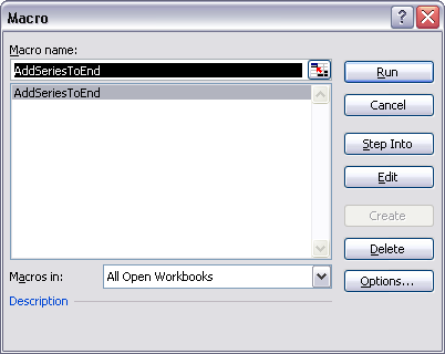 Macro Dialog: AddSeriesToEnd