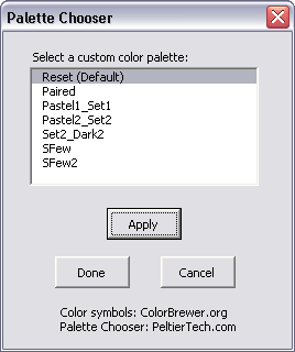 Palette Chooser Dialog