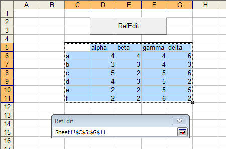 Dialog with RefEdit, Contracted