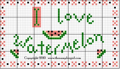 Watermelons Needlepoint Pattern