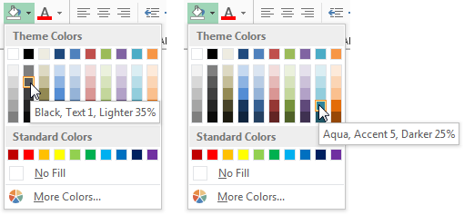 using colors in excel peltier tech blog