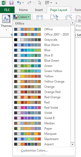 Using Colors in Excel - Peltier Tech