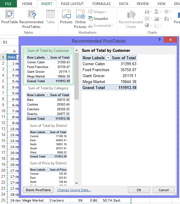 pivot table add in excel