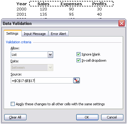 Dynamic Report Data Validation