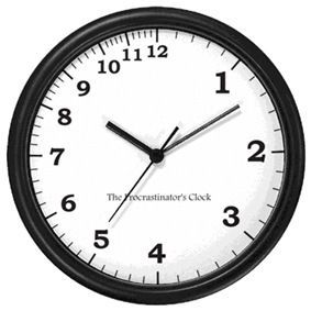 Procrastinator's Clock