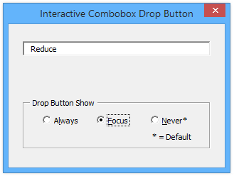 Interactive ComboBox Drop Button