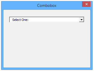 Standard ComboBox on a UserForm with Down Arrow Drop Button