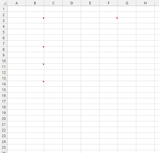 Comments not showing in Excel 2013