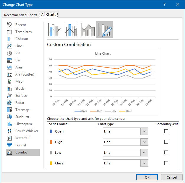 Excel Change Chart Type For One Series