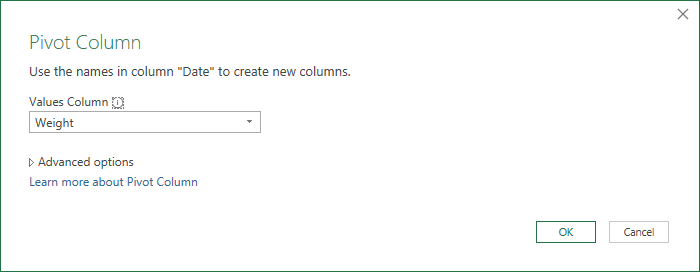 Pivot Date Column Using Weight for Values