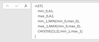 Formatting LET in the Formula Bar with Alt+Enter and space characters
