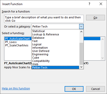 Peltier Tech Functions