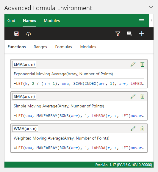 Access your defined Lambda Functions through the Advanced Formula Environment