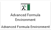 Ribbon button for the Advanced Formula Environment