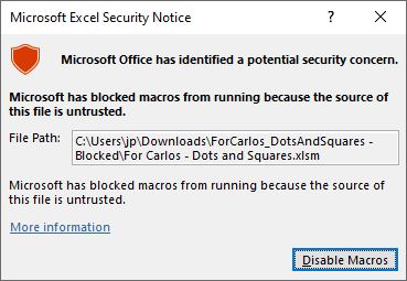 Security Notice: Microsoft has blocked macros