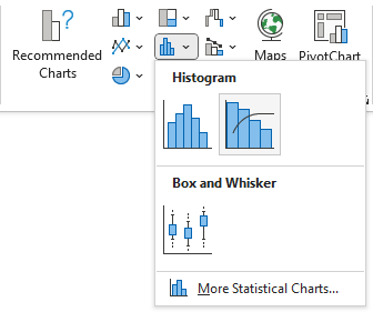 Insert Pareto Chart