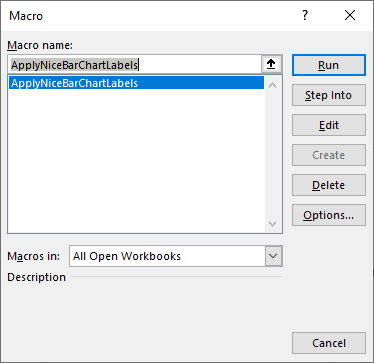 Run Macro Dialog